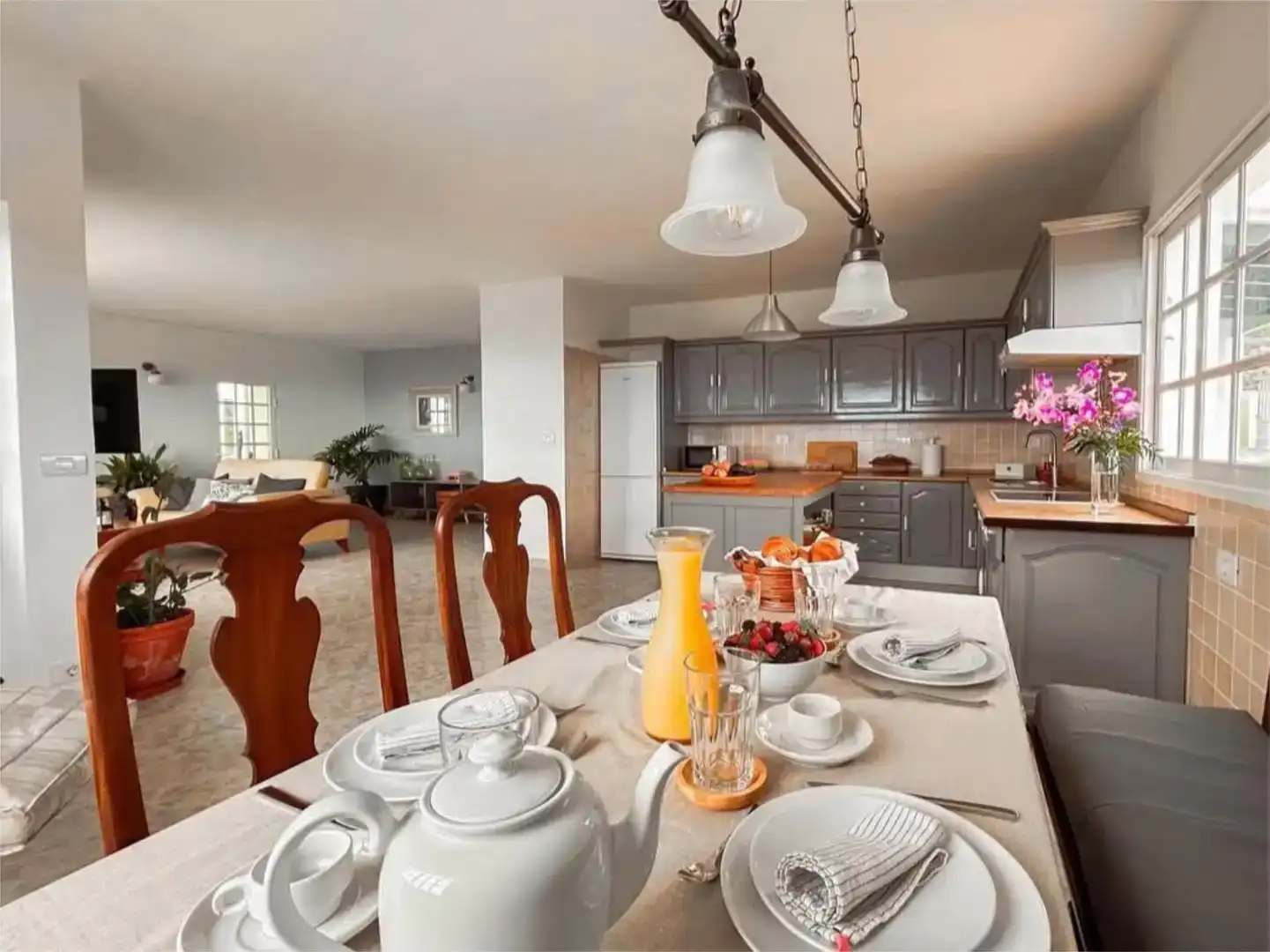 Comedor de Casa o chalet de alquiler en Breña Alta con Jardín privado, Amueblado y Balcón