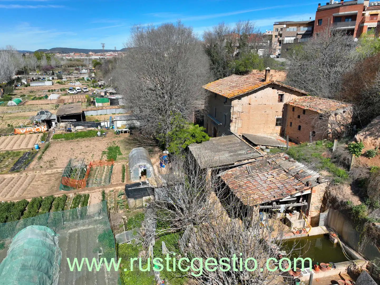 Vista exterior de Finca rústica en venta en Vilanova del Camí con Jardín privado y Terraza