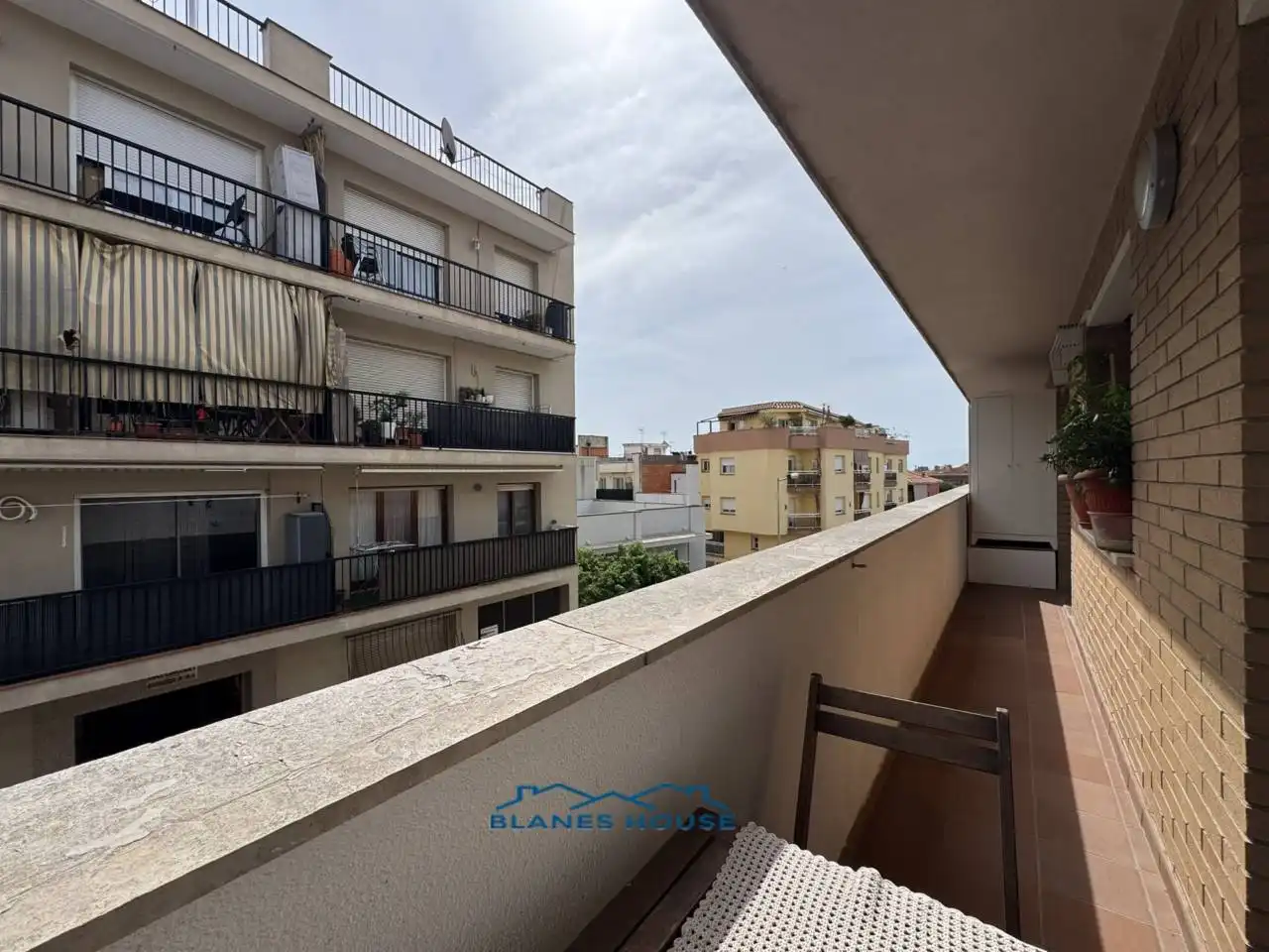 Balcony of Flat for sale in Blanes  with Air Conditioner, Heating and Parquet flooring