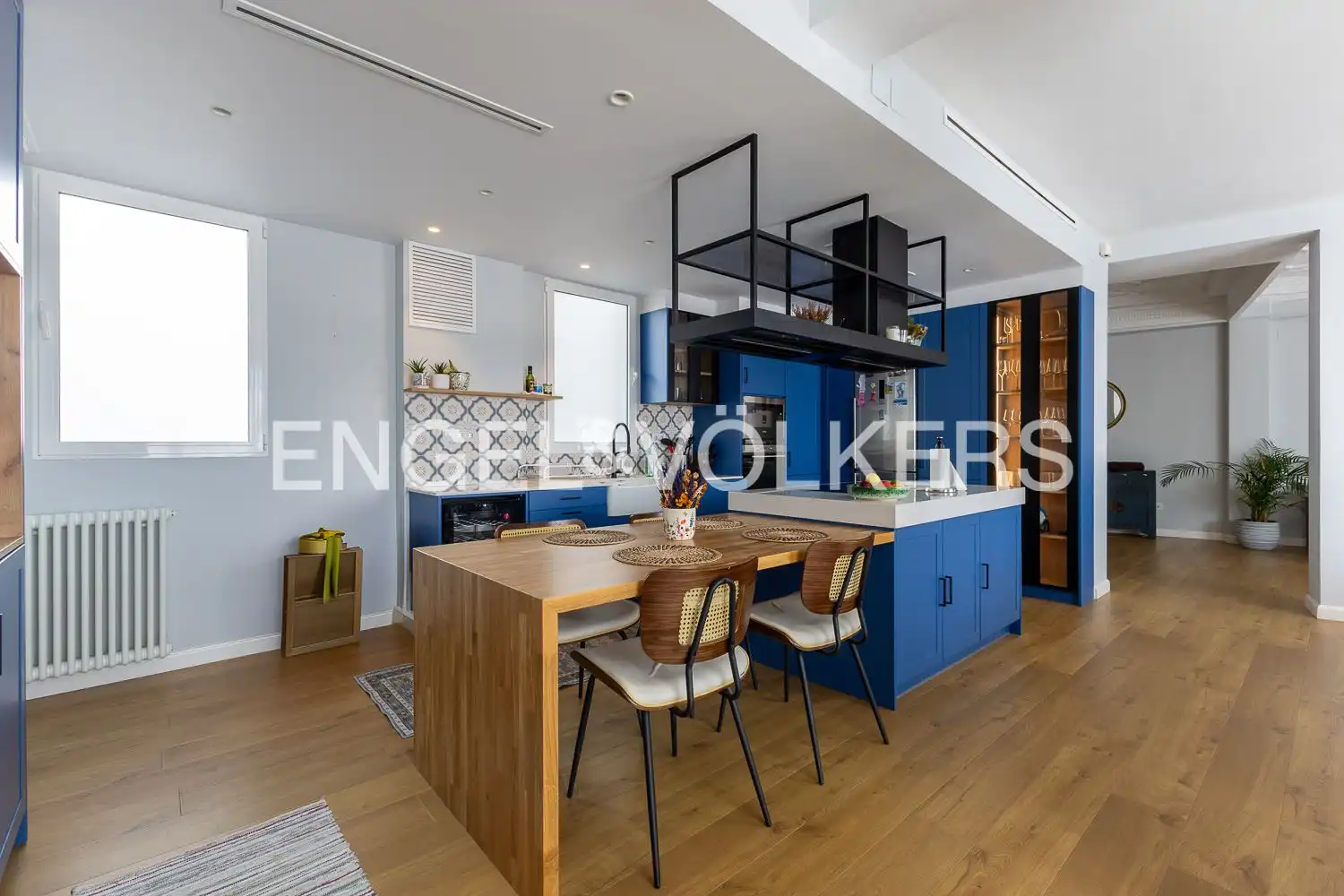 Cocina de Piso de alquiler en Valencia con Aire acondicionado, Calefacción y Parquet