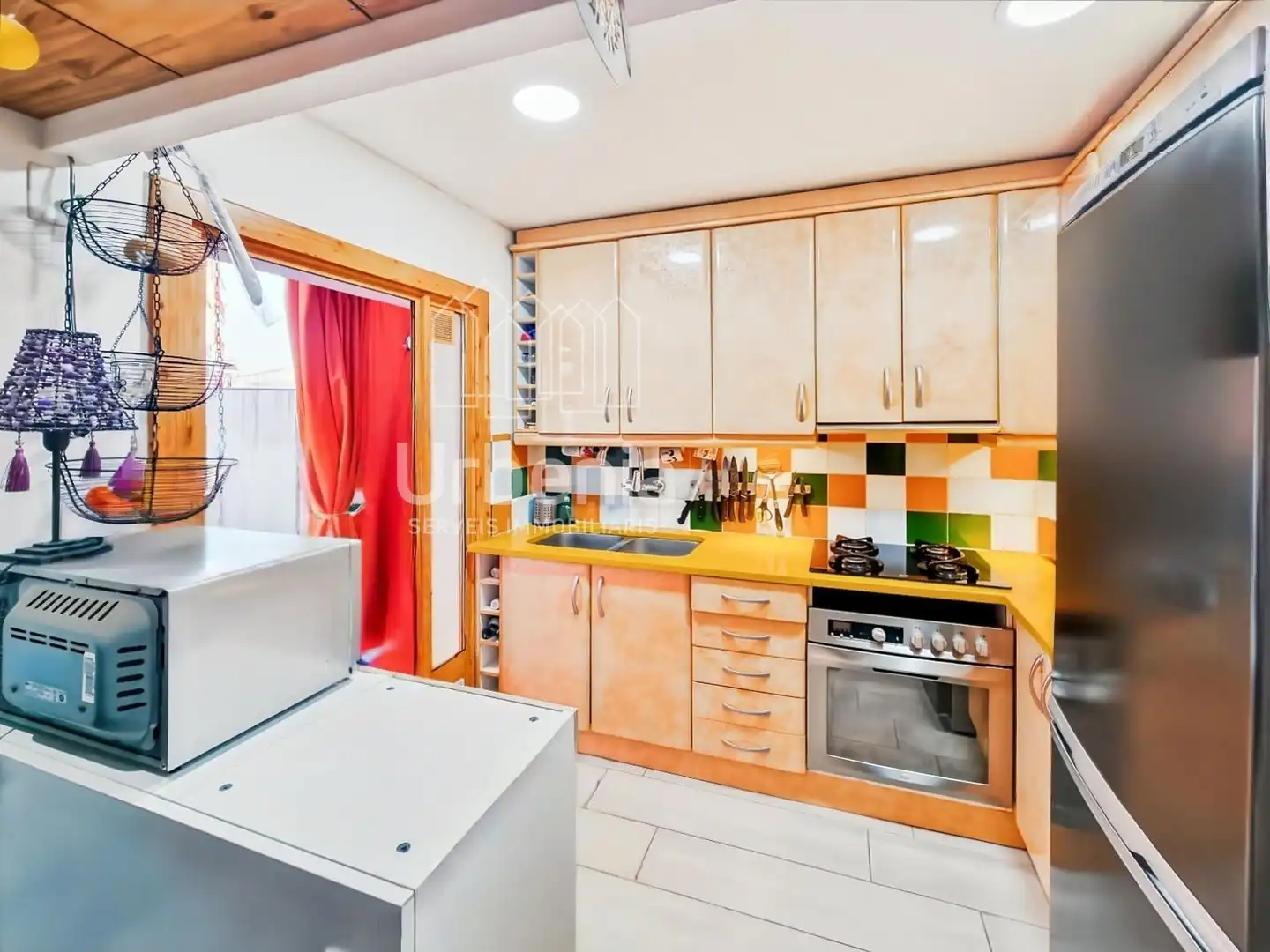 Kitchen of Flat for sale in Mataró  with Heating, Terrace and Storage room