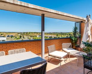 Terrace of Attic to rent in  Madrid Capital  with Air Conditioner, Heating and Parquet flooring