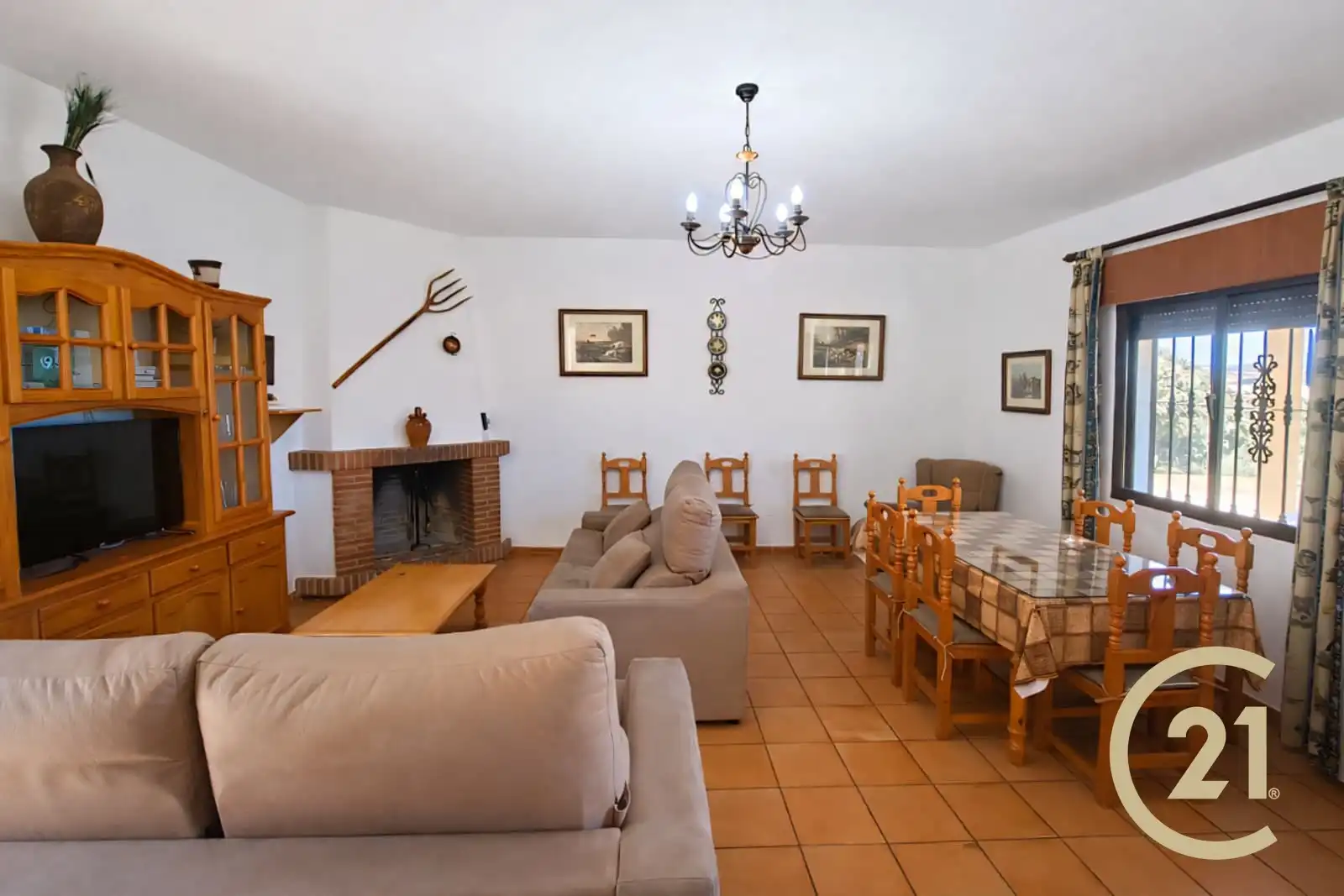 Living room of Houses for sale in Ronda  with Air Conditioner, Heating and Private garden