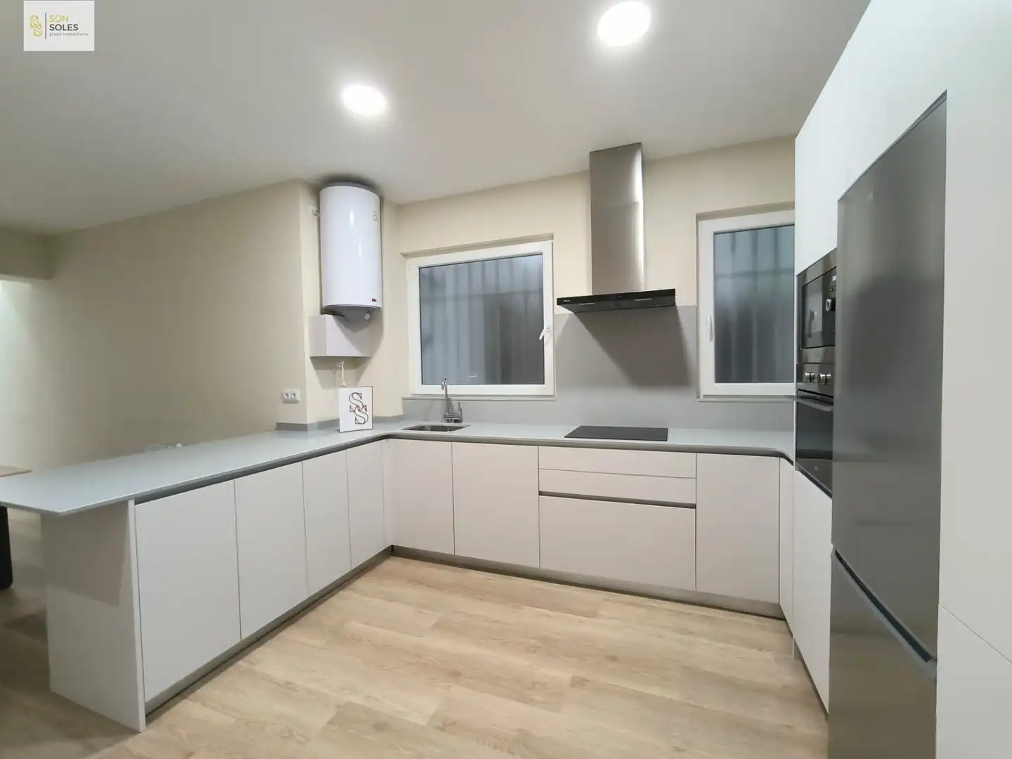 Cocina de Piso de alquiler en Santander con Calefacción y Amueblado