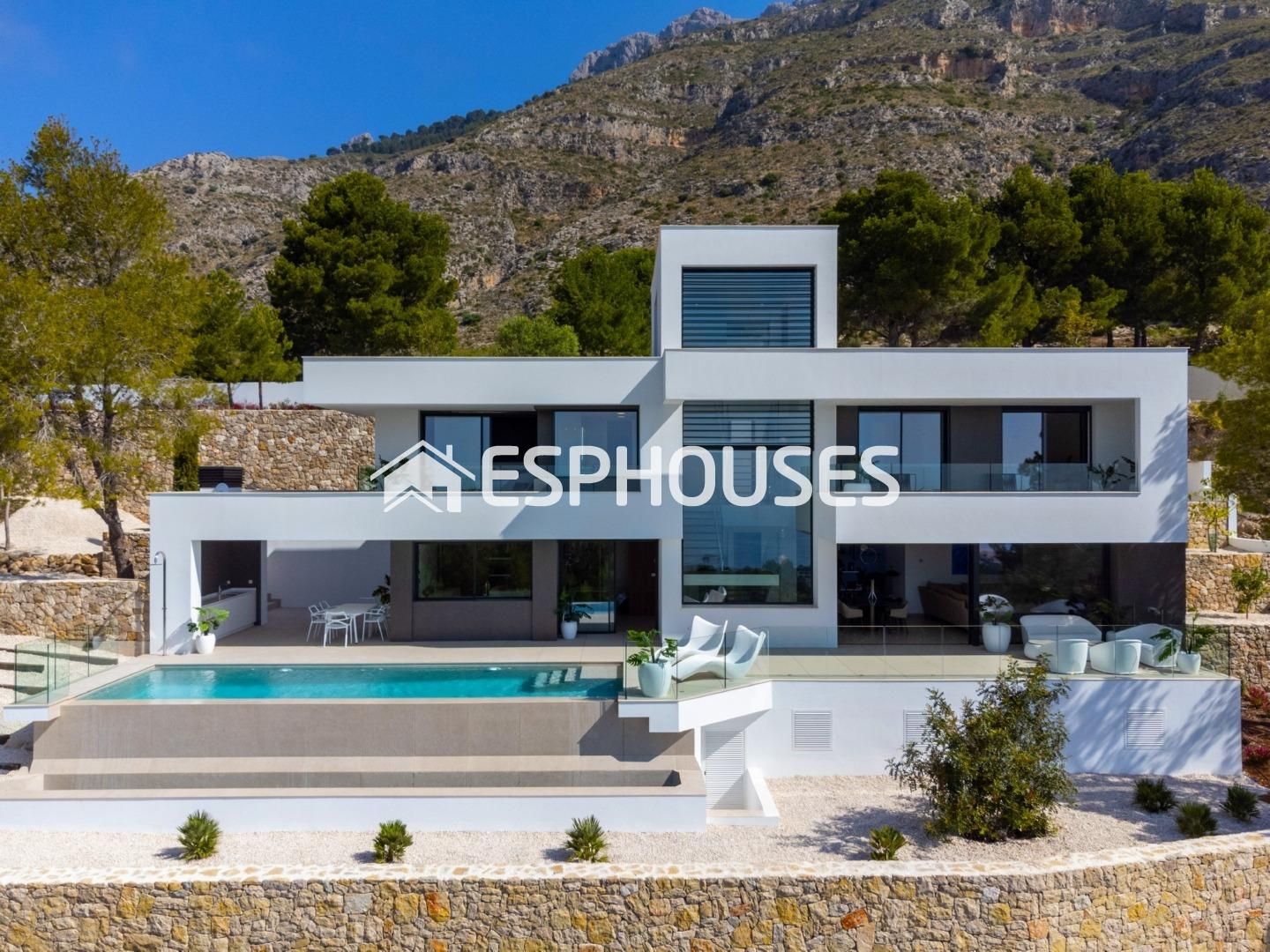 Exterior view of House or chalet for sale in Altea  with Air Conditioner, Terrace and Swimming Pool