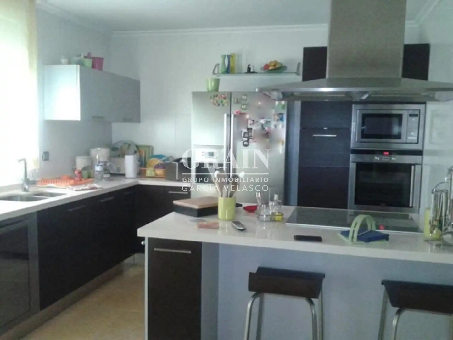 Cuina de Casa adosada en venda en La Gineta amb Aire condicionat, Calefacció i Terrassa