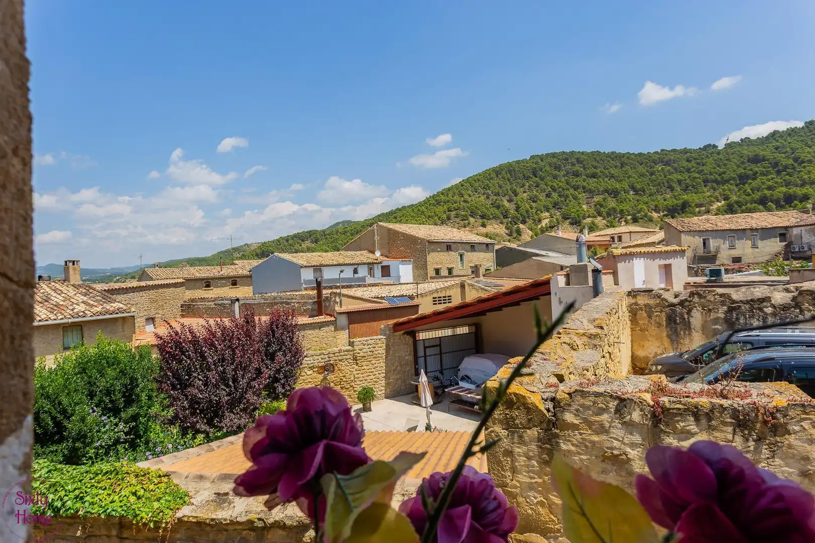 Exterior view of Houses for sale in Castiliscar  with Furnished