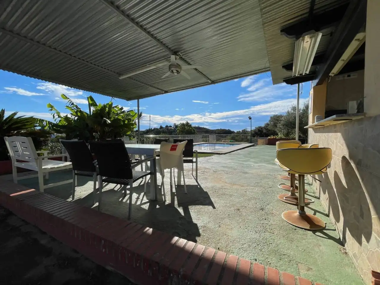 Terraza de Finca rústica en venta en Estepona con Jardín privado y Piscina