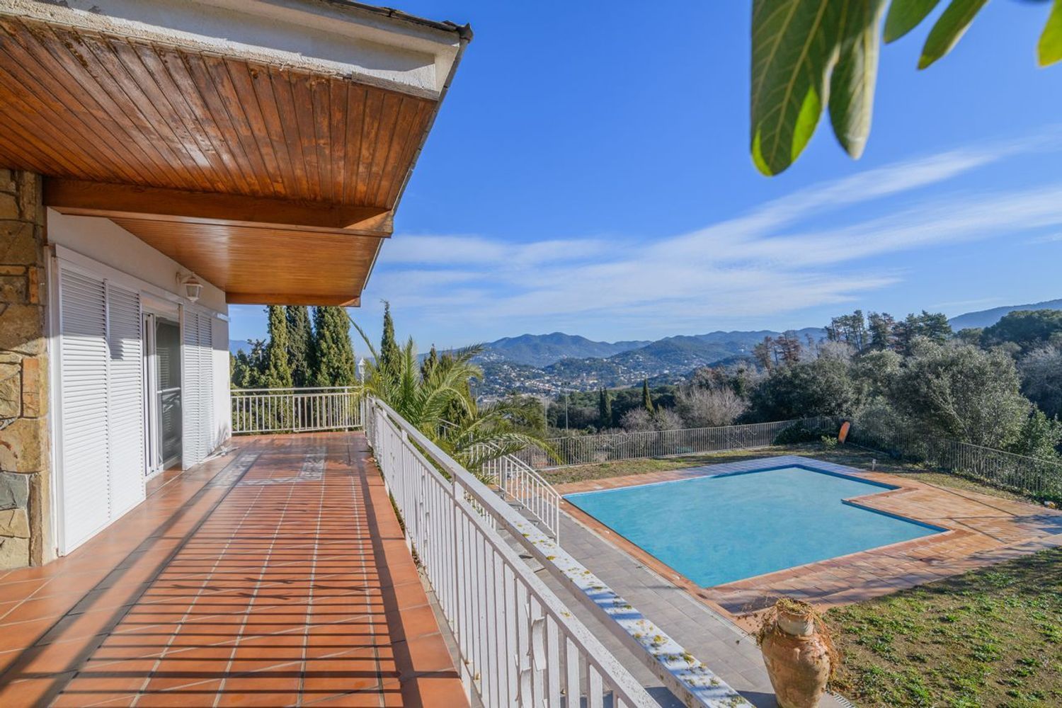 Vista exterior de Casa o xalet en venda en Vallromanes amb Calefacció, Jardí privat i Terrassa