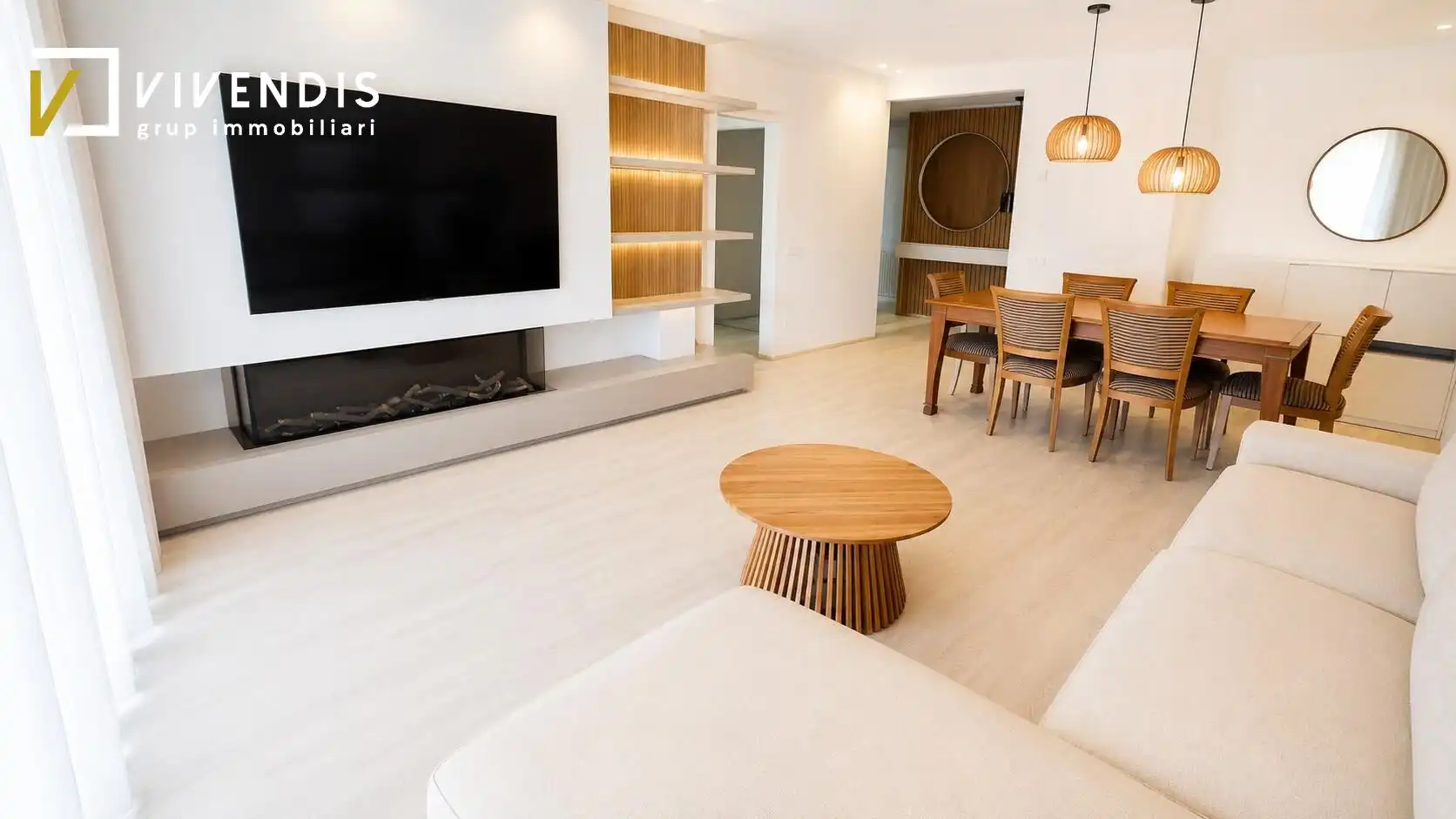 Sala de estar de Piso de alquiler en Lleida con Aire acondicionado, Calefacción y Amueblado