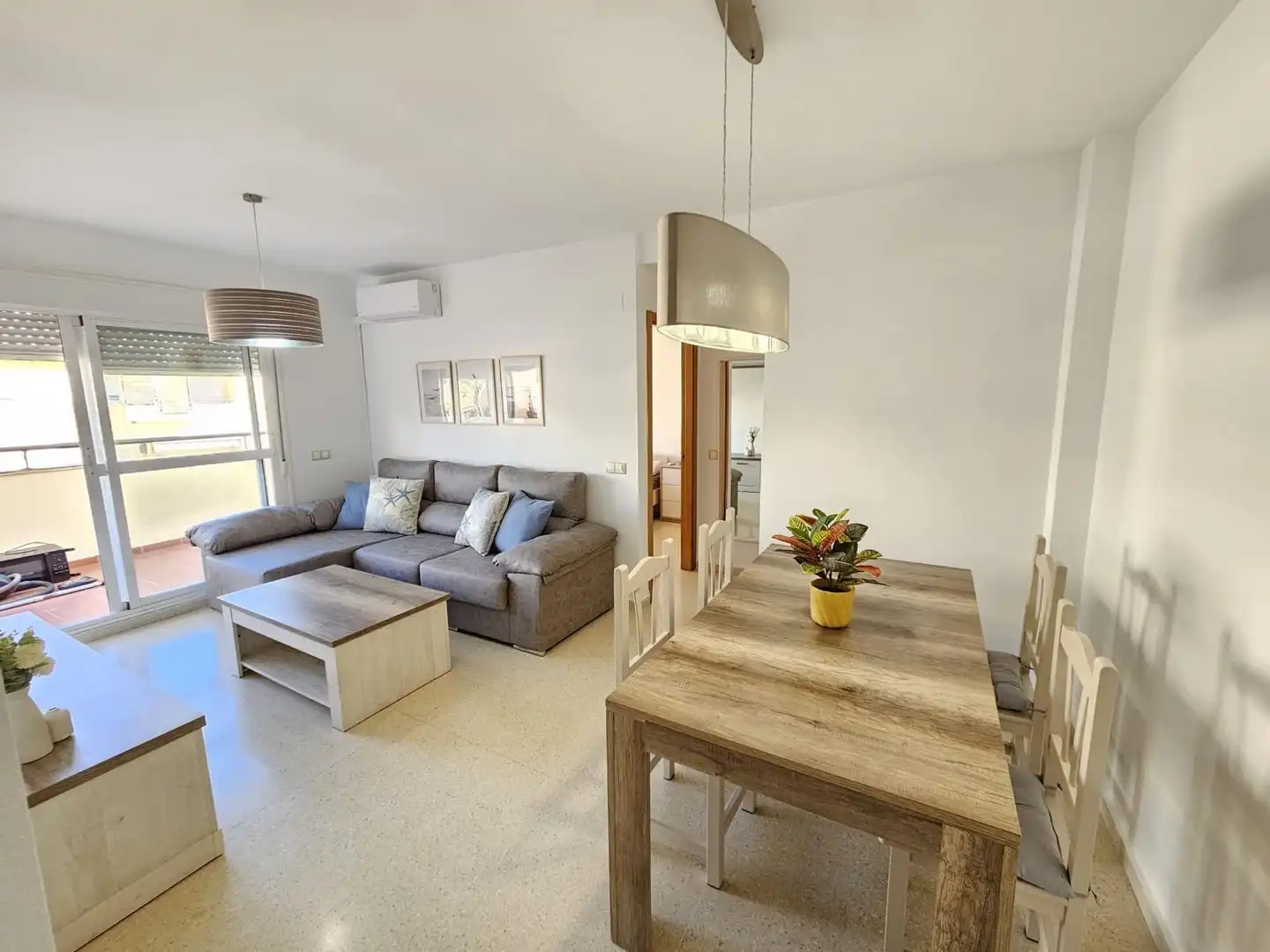 Living room of Attic for rent in Torrox  with Air Conditioner, Private garden and Terrace