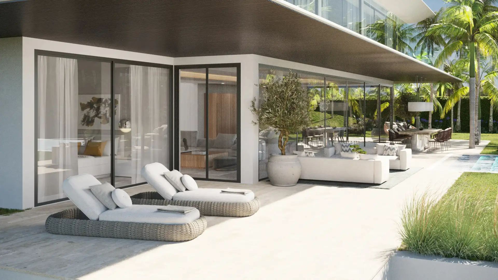 Terrassa de Casa o xalet en venda en Marbella amb Aire condicionat, Calefacció i Jardí privat