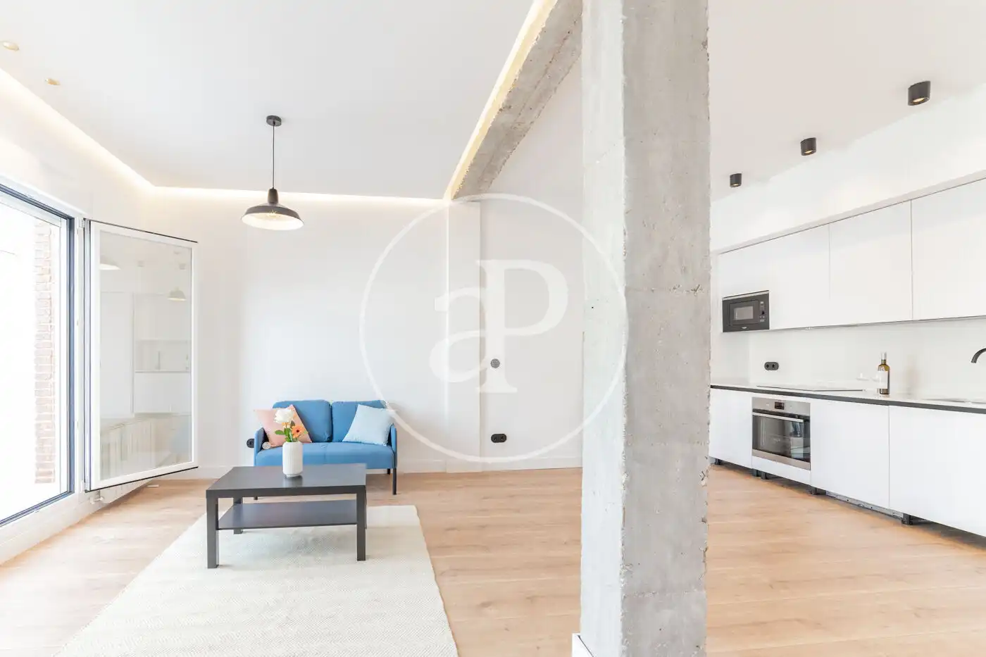 Sala de estar de Ático en venta en Madrid con Aire acondicionado, Calefacción y Terraza