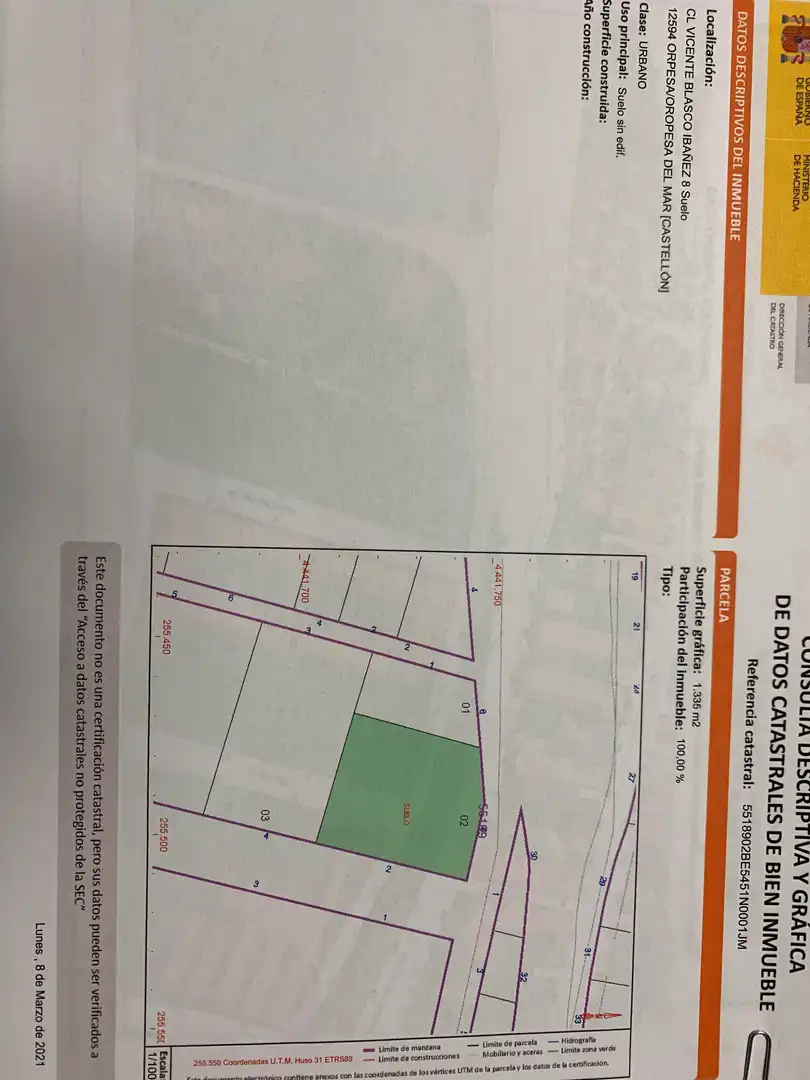 Terreno residenziale in vendita a Carrer de Vicente Blasco Ibáñez 8