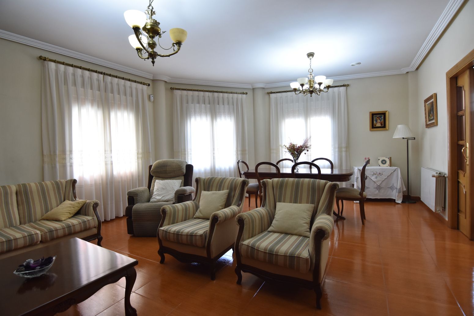 Living room of Single-family semi-detached for sale in Aspe  with Heating, Terrace and Furnished