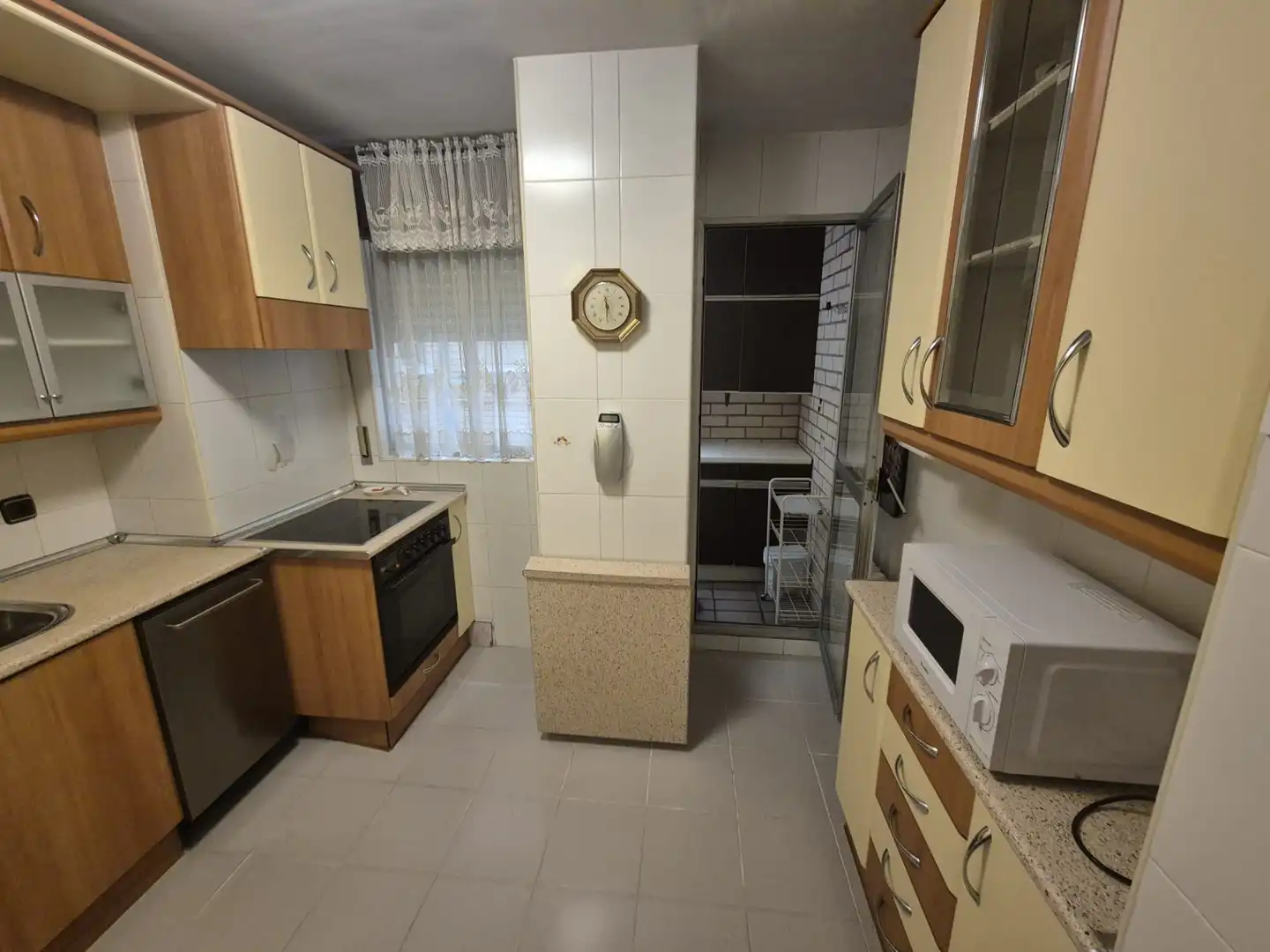 Küche von Wohnung zum Verkauf in Palencia mit Heizung, Parkett und Terrasse