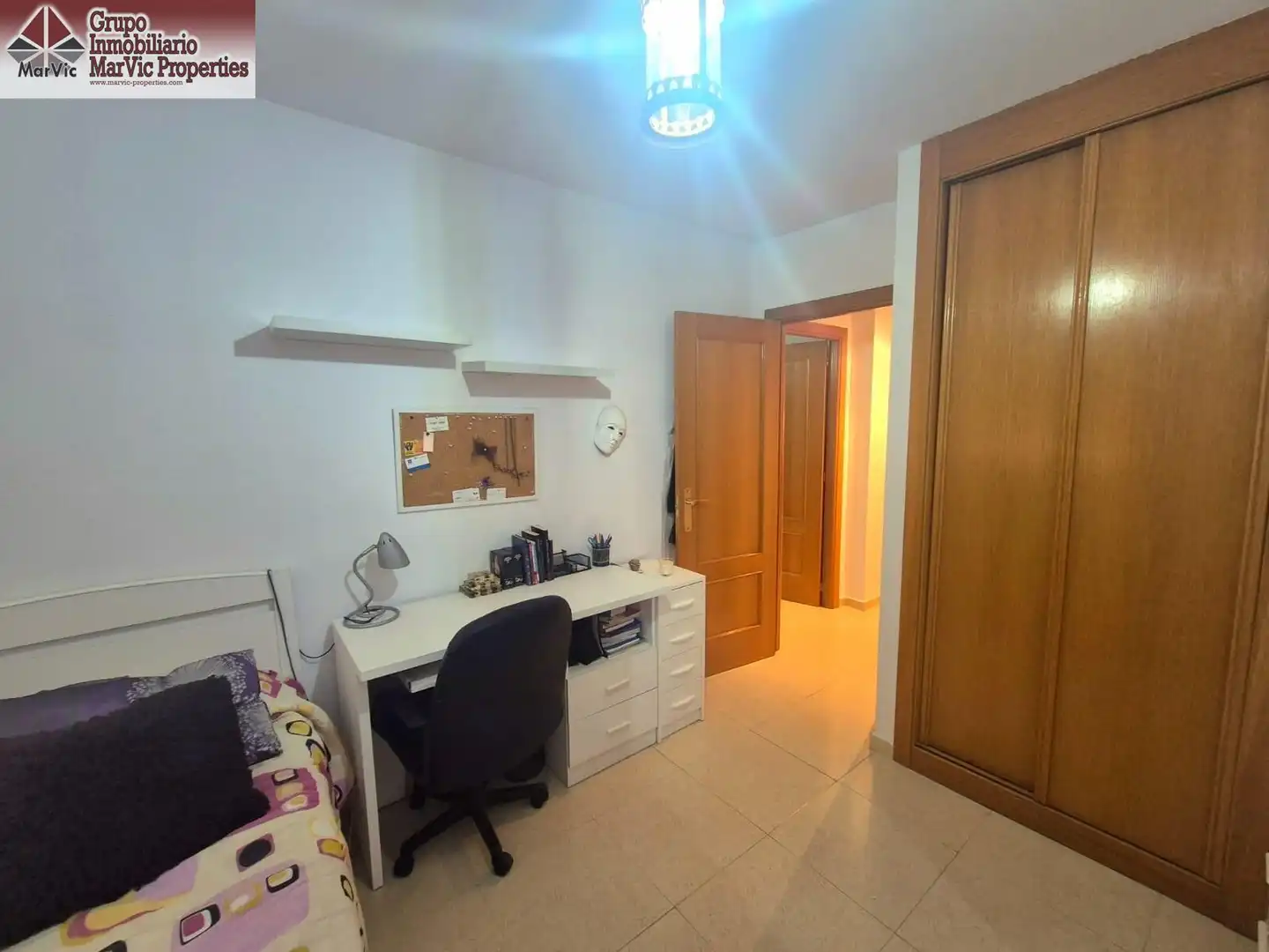 Schlafzimmer von Dachboden zum Verkauf in Villajoyosa / La Vila Joiosa mit Klimaanlage, Terrasse und Balkon