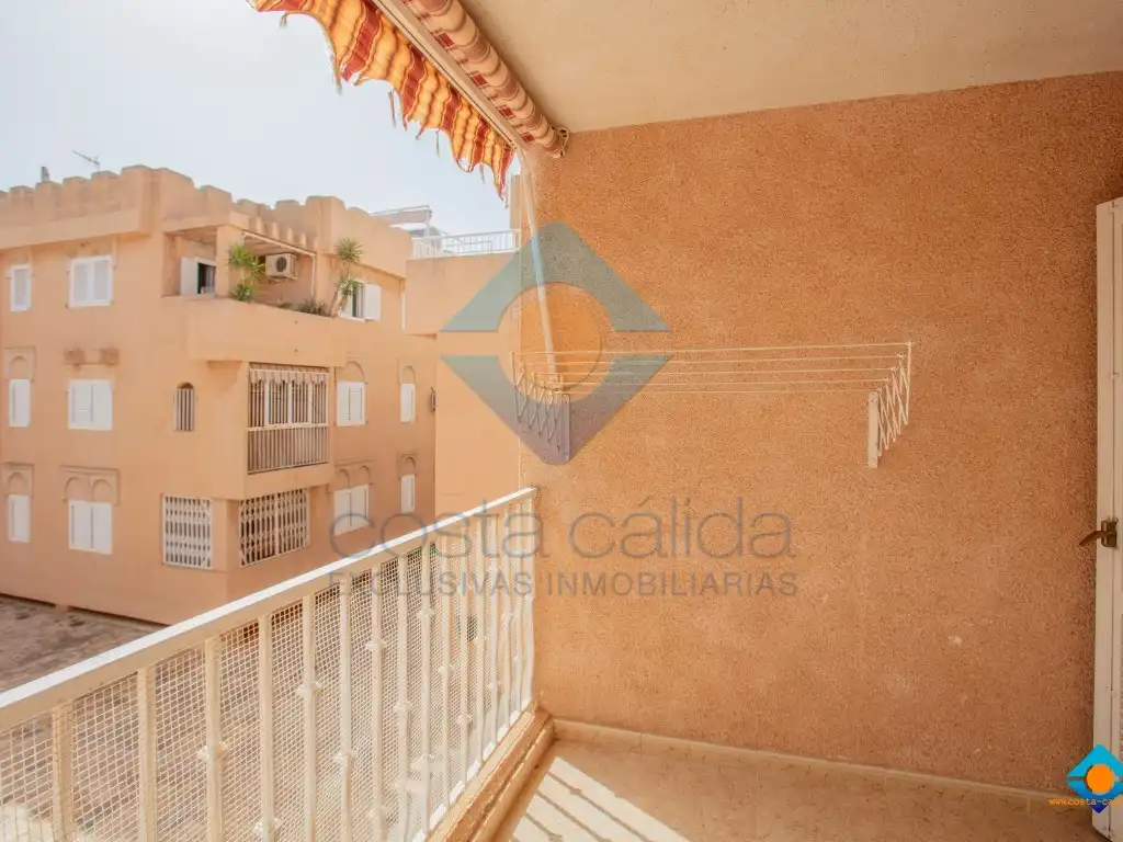 Balcony of Flat for sale in Mazarrón  with Air Conditioner, Private garden and Terrace