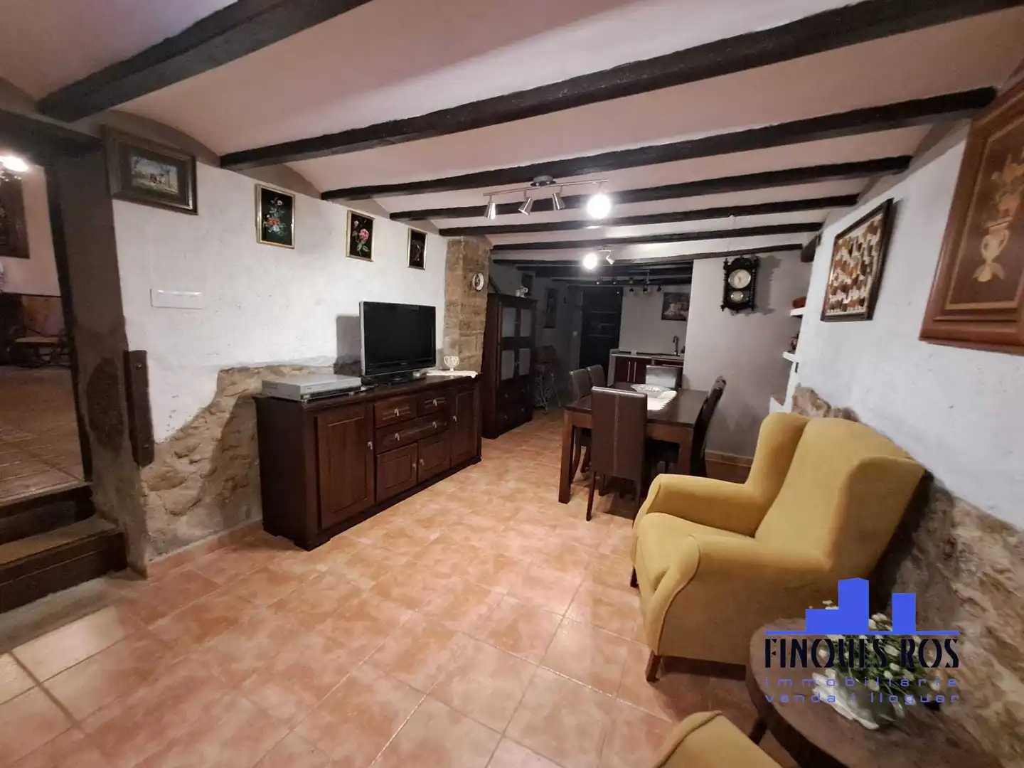 Sala d'estar de Casa o xalet en venda en Sant Mateu amb Calefacció, Terrassa i Traster