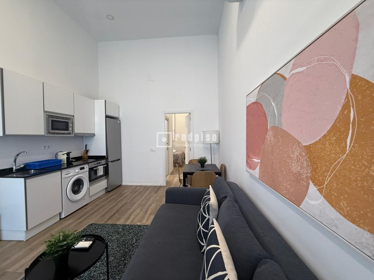 Living room of Flat for sale in  Madrid Capital  with Heating and Furnished