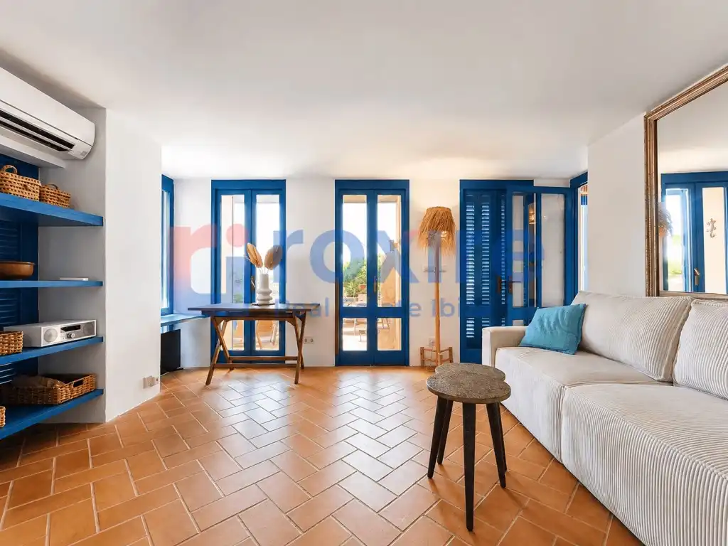 Sala de estar de Casa adosada de alquiler en Sant Josep de sa Talaia con Aire acondicionado, Terraza y Amueblado