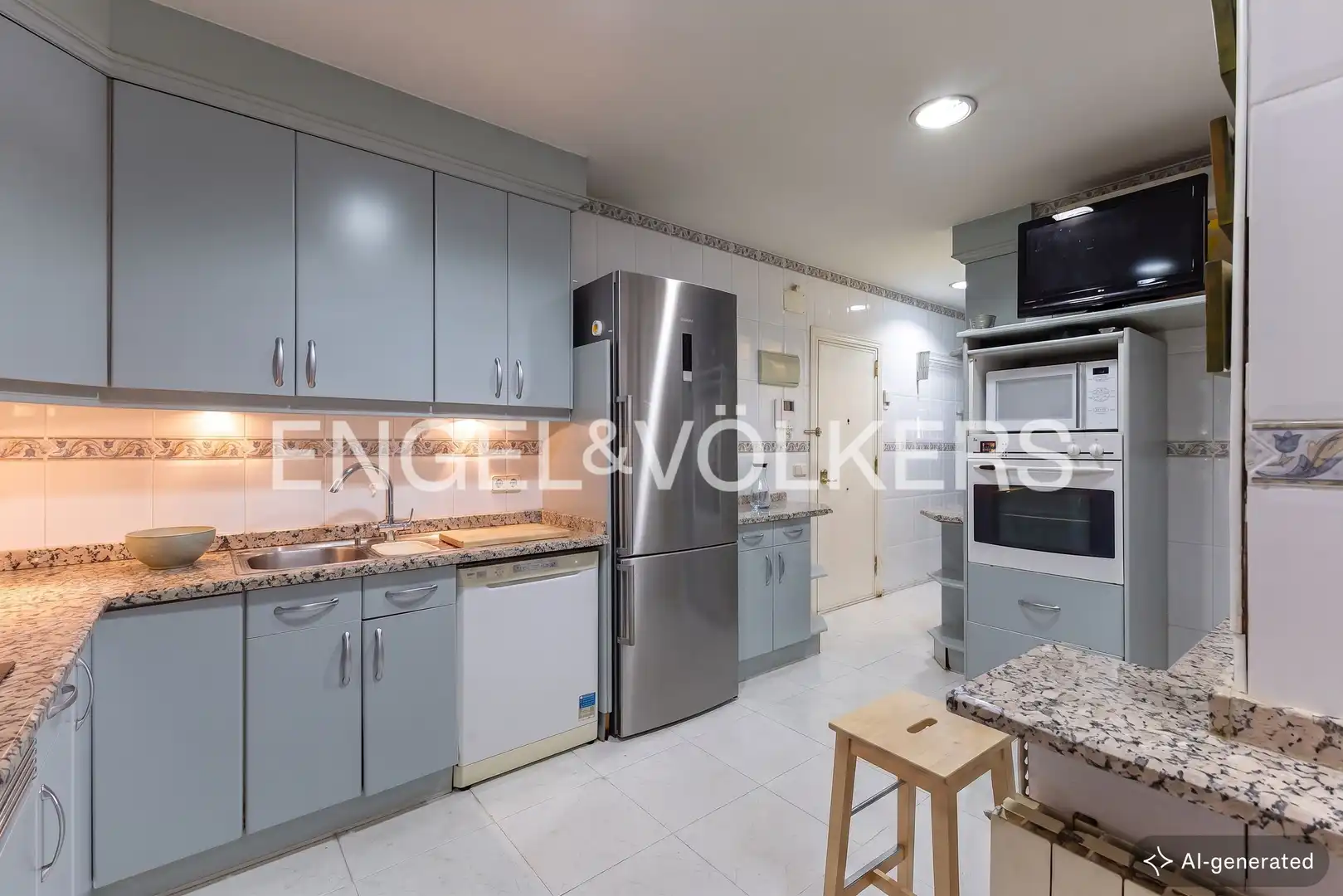 Kitchen of Flat for sale in Madrid  with Heating and Storage room