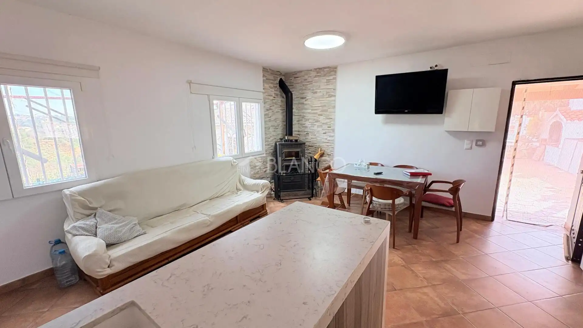 Sala d'estar de Casa o xalet en venda en Piera amb Aire condicionat i Calefacció