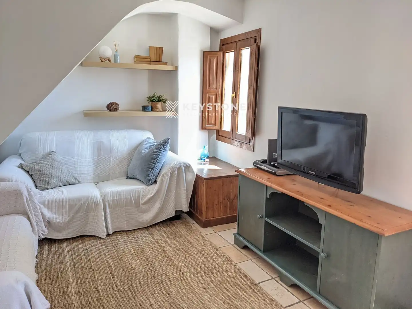 Sala de estar de Piso de alquiler en  Palma de Mallorca con Aire acondicionado, Terraza y Amueblado