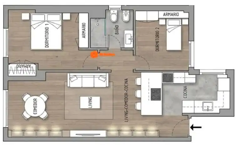 Flat for sale in Madrid  with Air Conditioner, Heating and Parquet flooring
