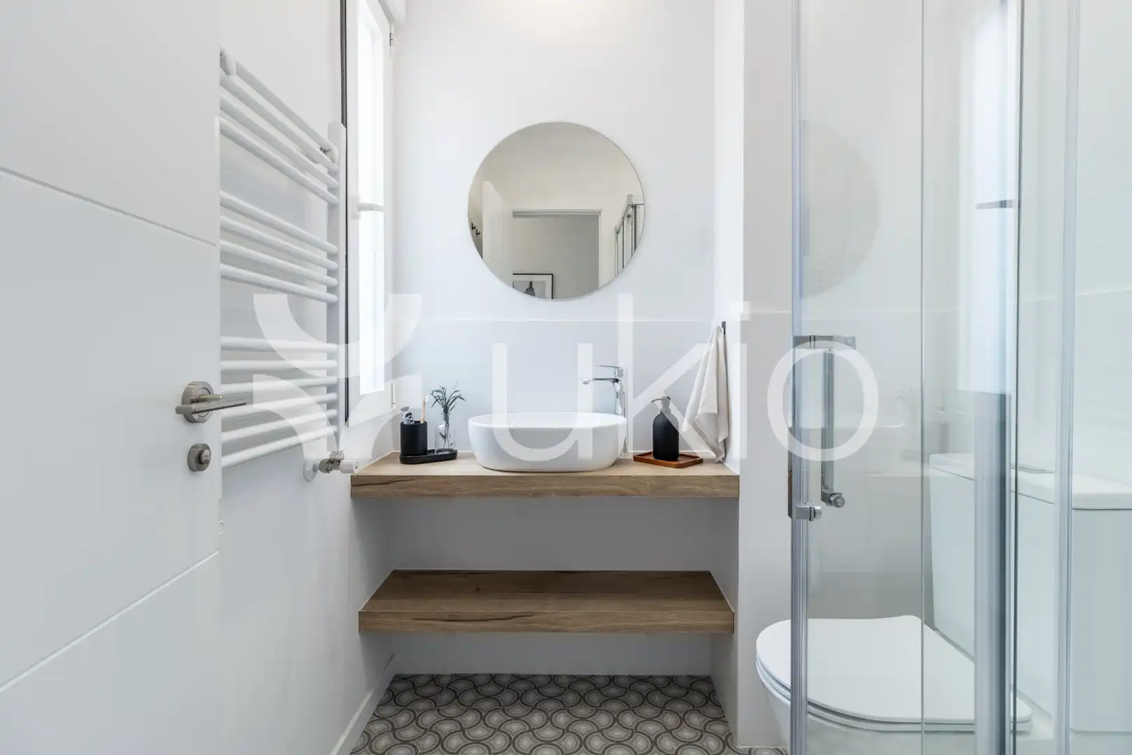 Badezimmer von Wohnungen zur Miete in Madrid mit Klimaanlage, Heizung und Terrasse