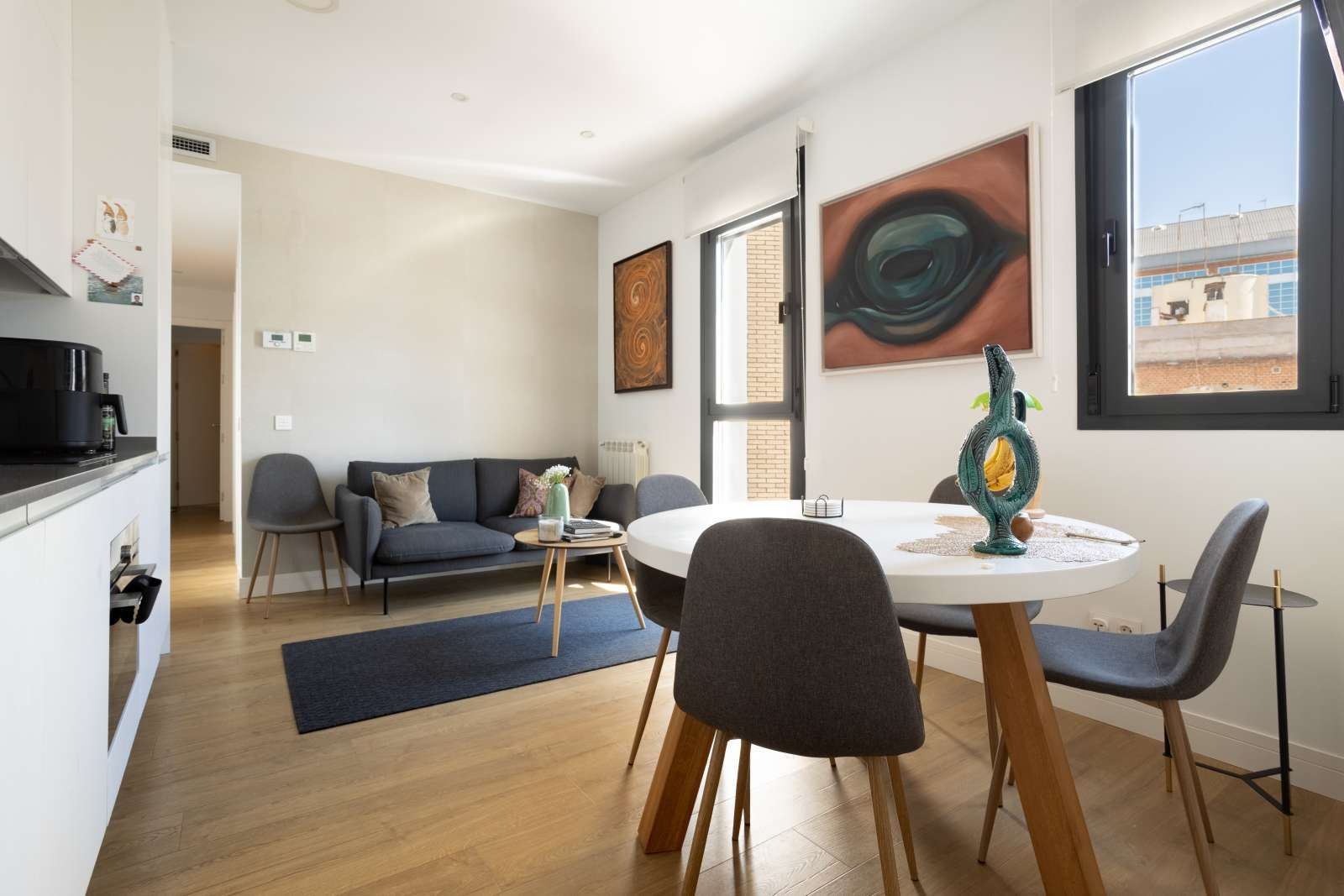 Sala d'estar de Apartament per a compartir en  Madrid Capital amb Aire condicionat, Calefacció i Terrassa