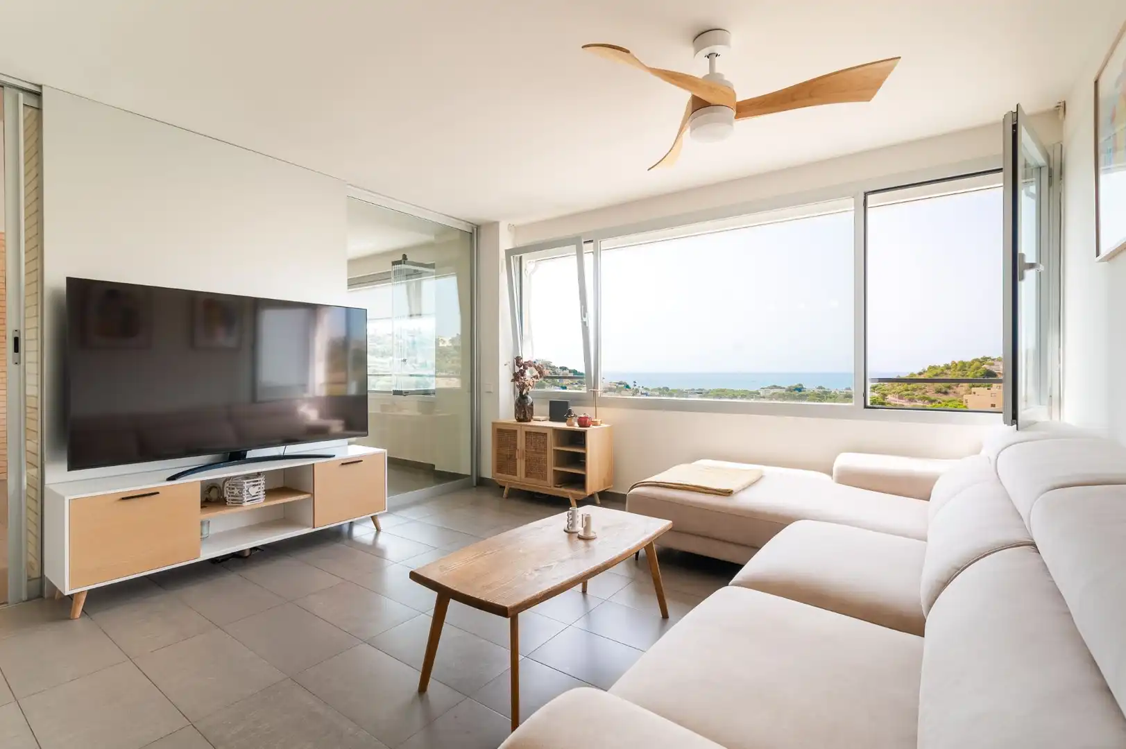 Sala d'estar de Apartament en venda en Oropesa del Mar / Orpesa amb Aire condicionat, Calefacció i Terrassa