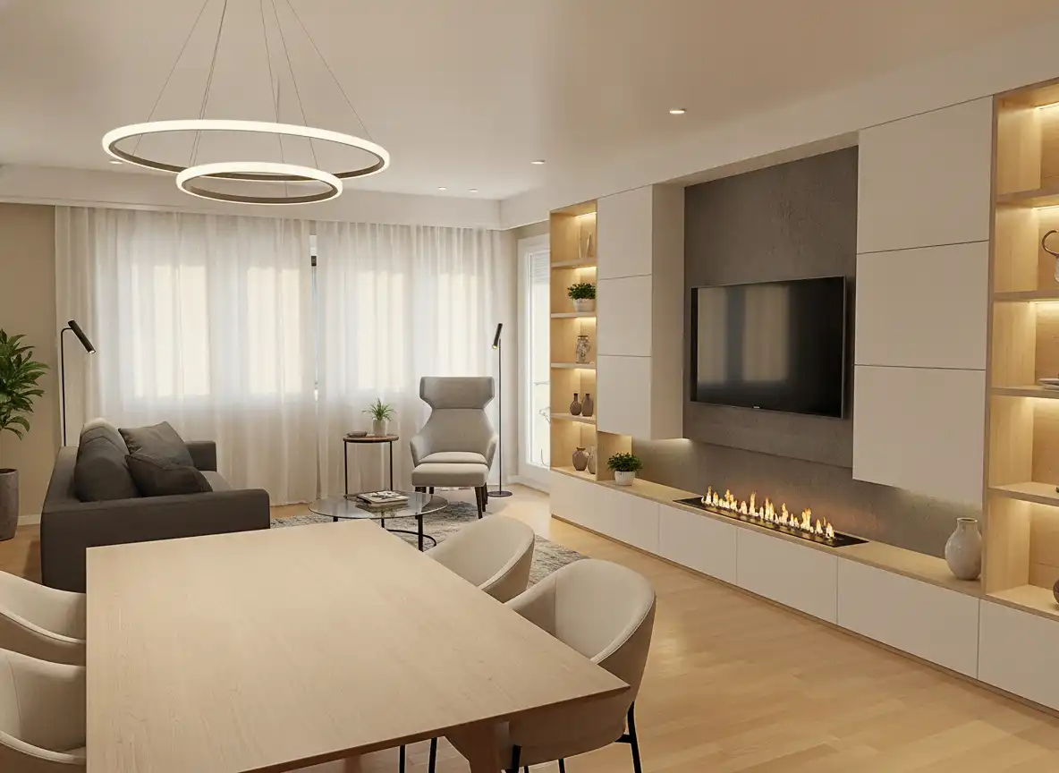 Sala de estar de Piso en venta en Lloret de Mar con Aire acondicionado, Calefacción y Parquet