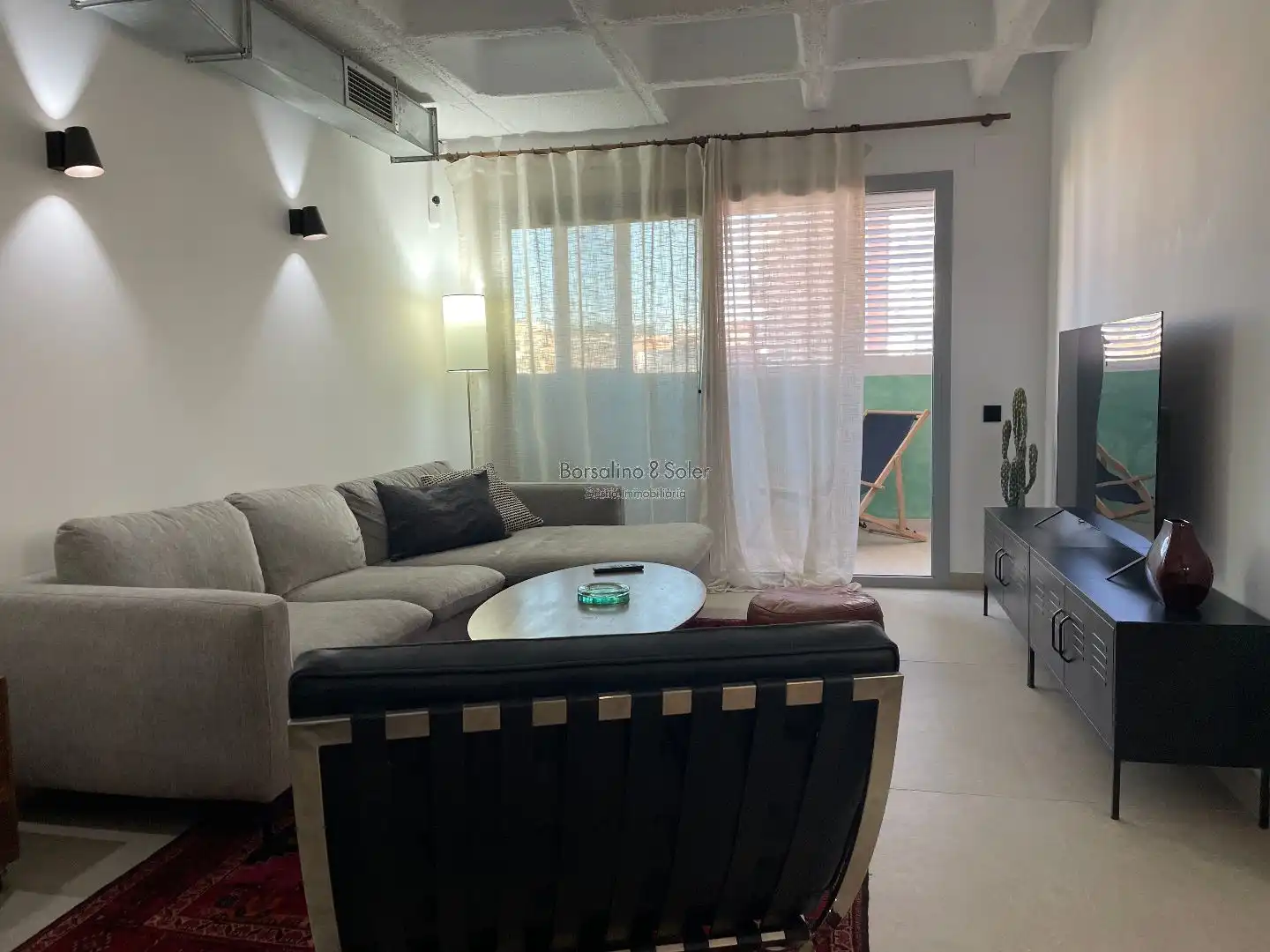 Living room of Flat for sale in Granollers  with Air Conditioner and Balcony