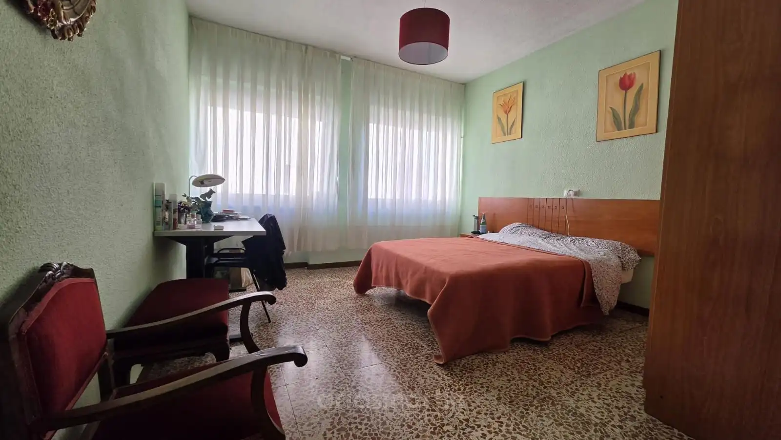 Schlafzimmer von Wohnung zur untervermieten in Salamanca mit Heizung, Terrasse und Möbliert