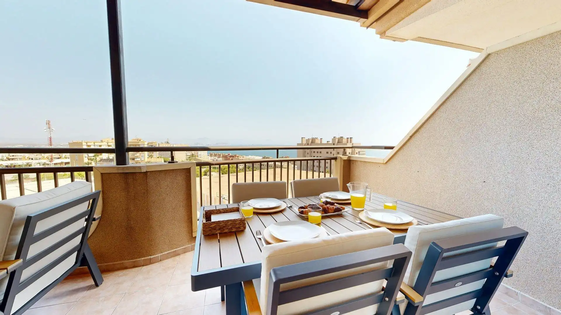 Terraza de Apartamento de alquiler en Elche / Elx con Aire acondicionado, Calefacción y Jardín privado