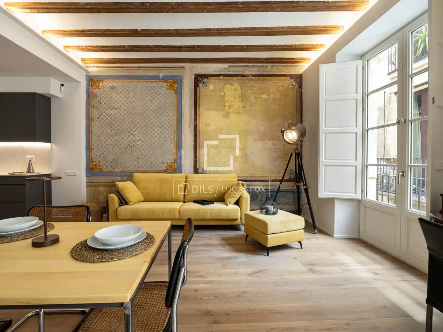 Sala de estar de Piso en venta en Barcelona con Aire acondicionado, Calefacción y Parquet