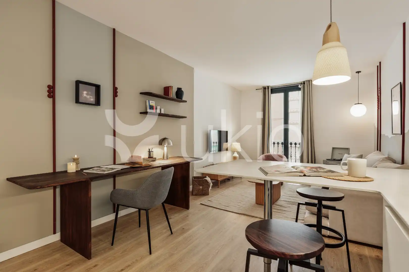 Living room of Apartments for rent in Barcelona  with Heating, Furnished and Oven