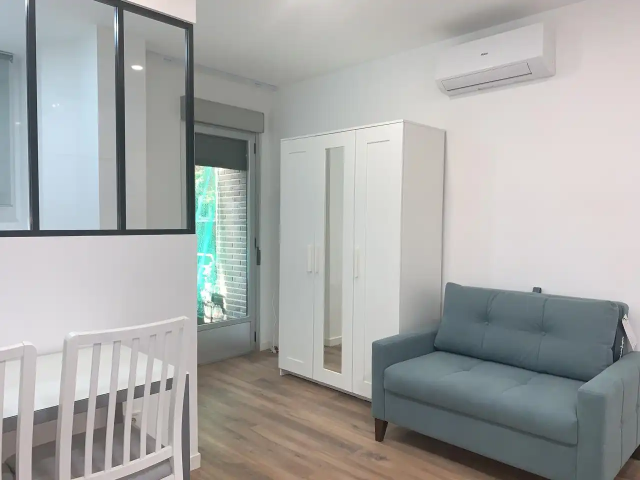 Bedroom of Study for rent in Madrid  with Air Conditioner, Terrace and Furnished
