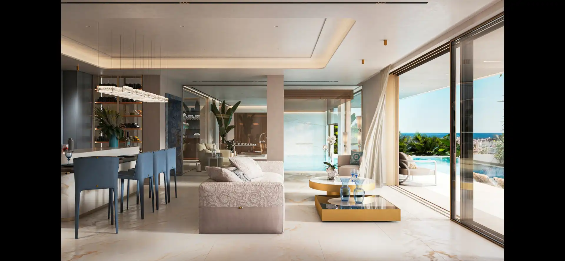 Sala d'estar de Casa o xalet en venda en Marbella amb Aire condicionat, Calefacció i Terrassa