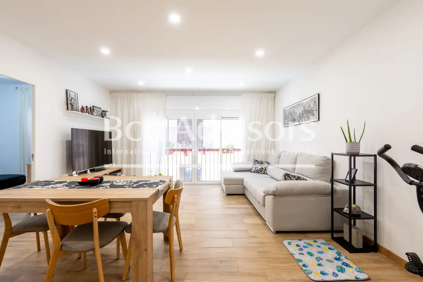 Sala d'estar de Pis en venda en Barcelona amb Aire condicionat, Calefacció i Terrassa