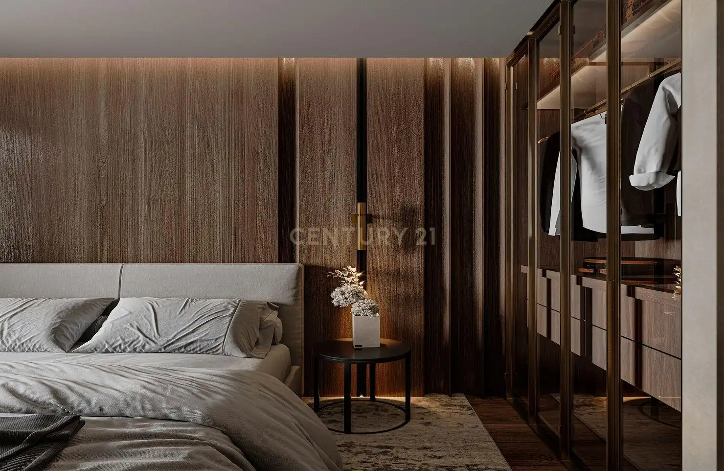 Bedroom of Flat for sale in Calpe / Calp  with Air Conditioner, Private garden and Swimming Pool