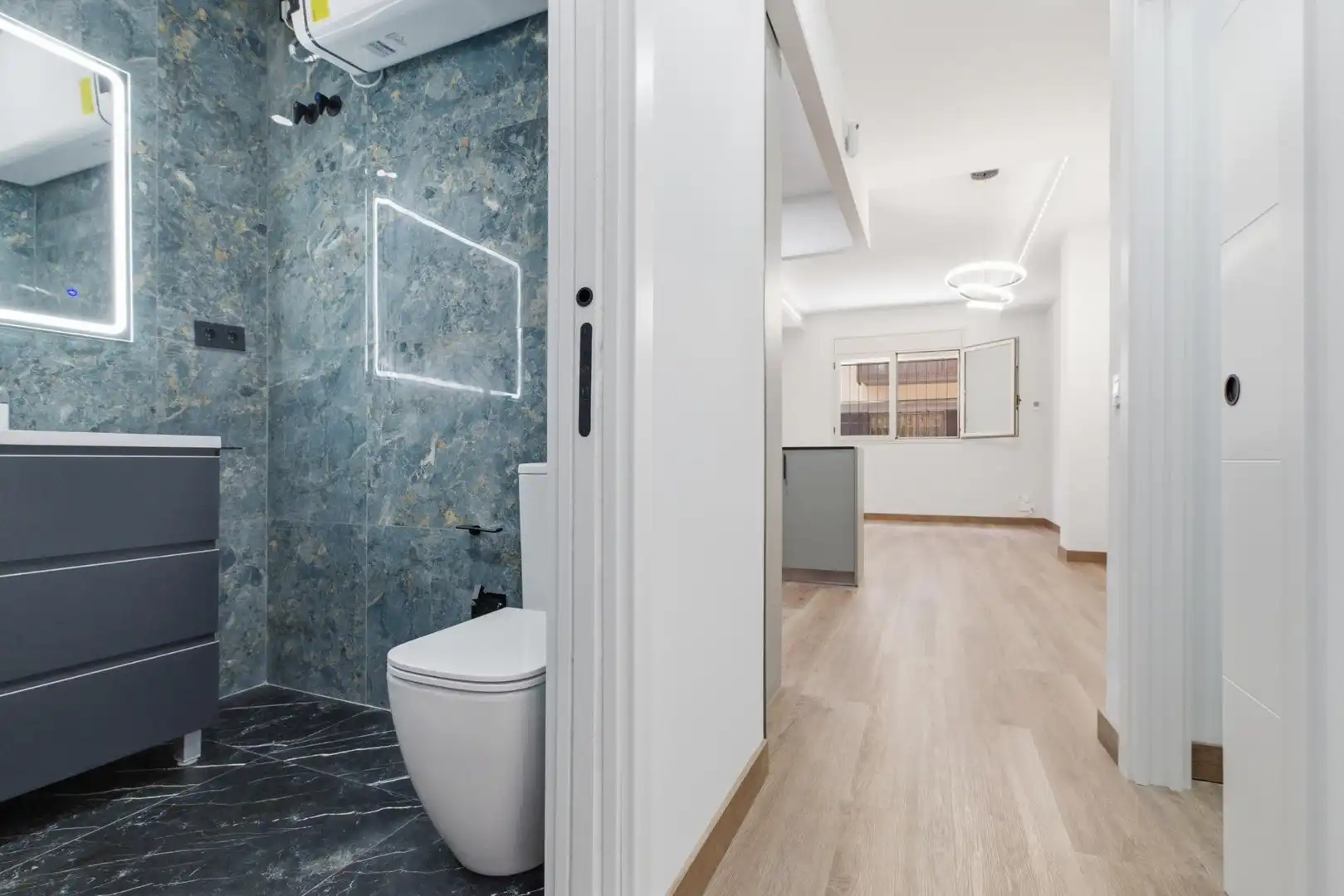 Bathroom of Ground floor for sale in Blanes  with Air Conditioner, Heating and Parquet flooring