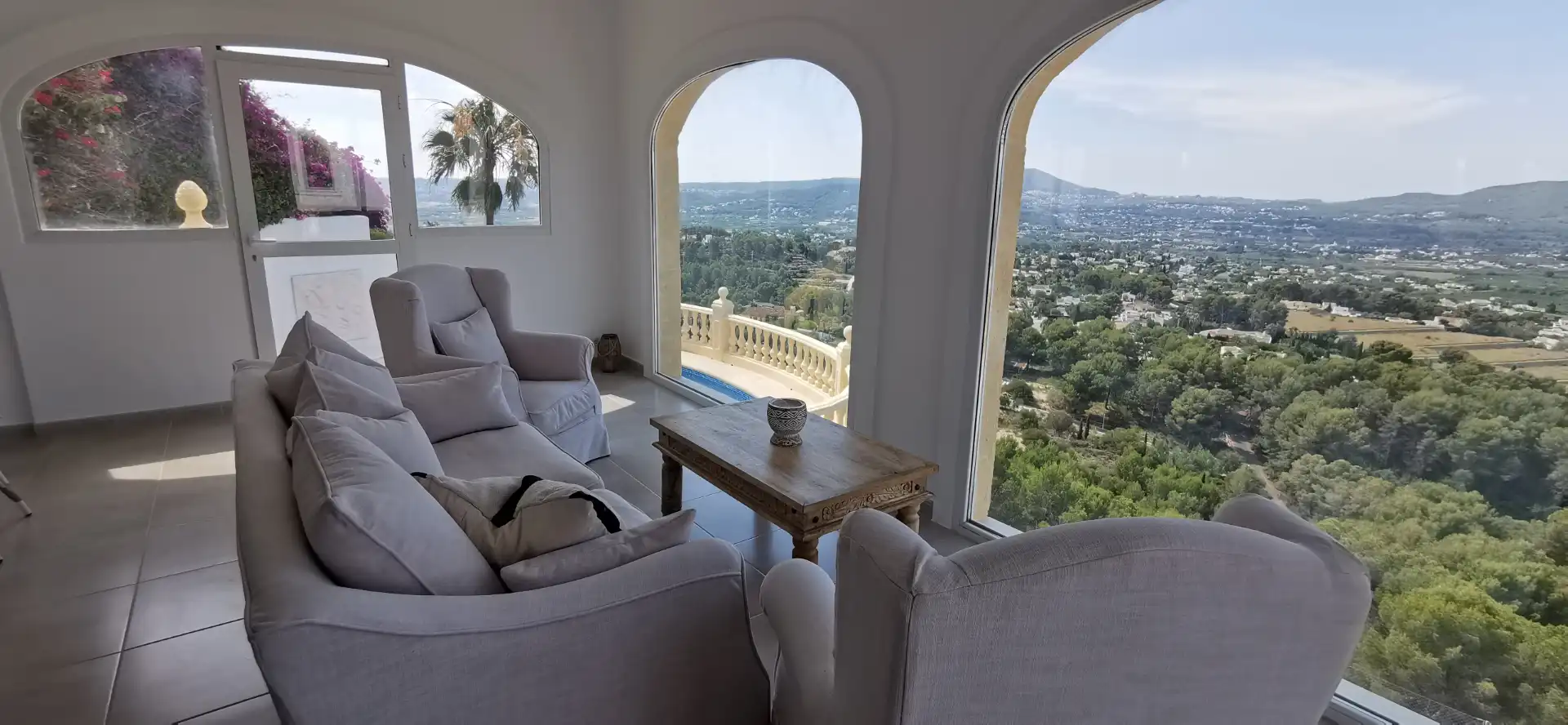Sala de estar de Casa o chalet en venta en Jávea / Xàbia con Aire acondicionado, Calefacción y Jardín privado