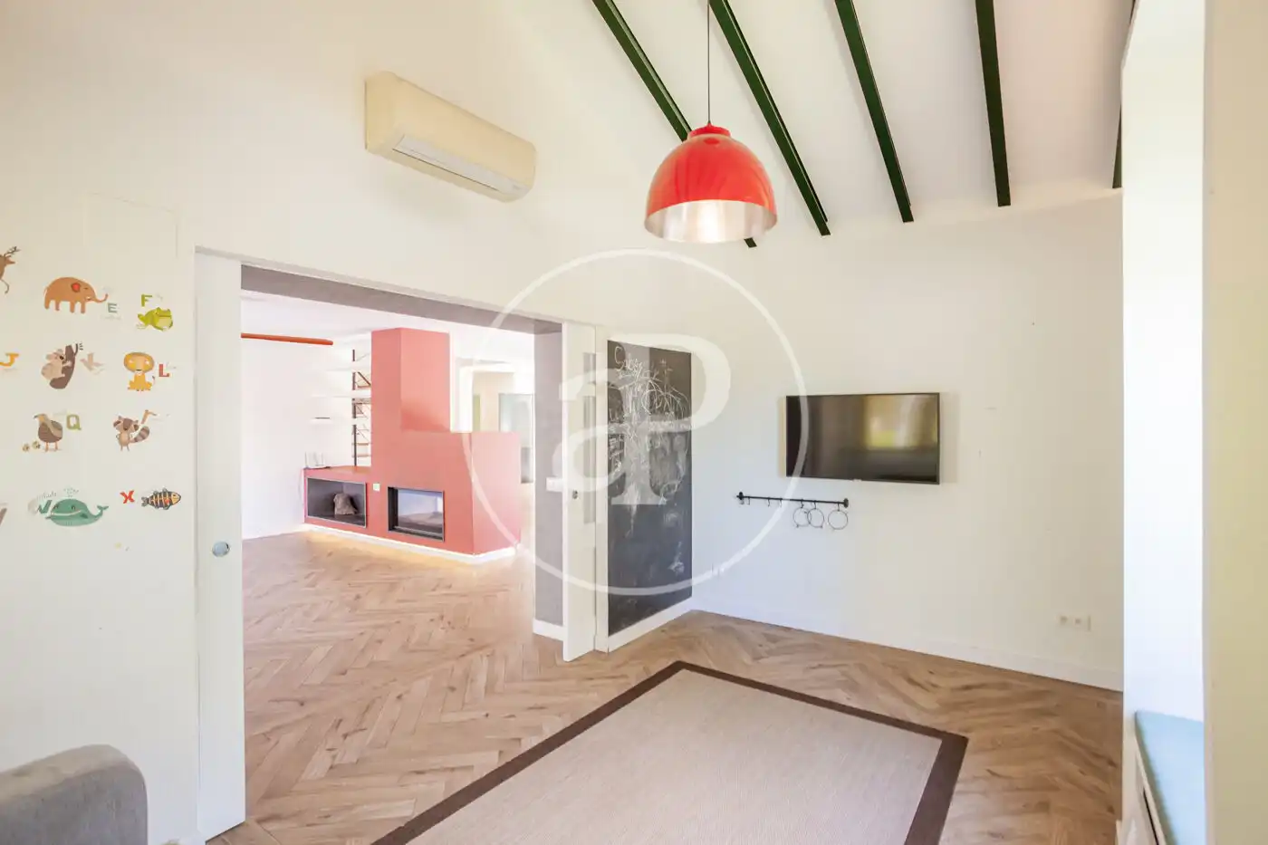 Sala de estar de Casa o chalet de alquiler en Madrid con Aire acondicionado, Calefacción y Jardín privado
