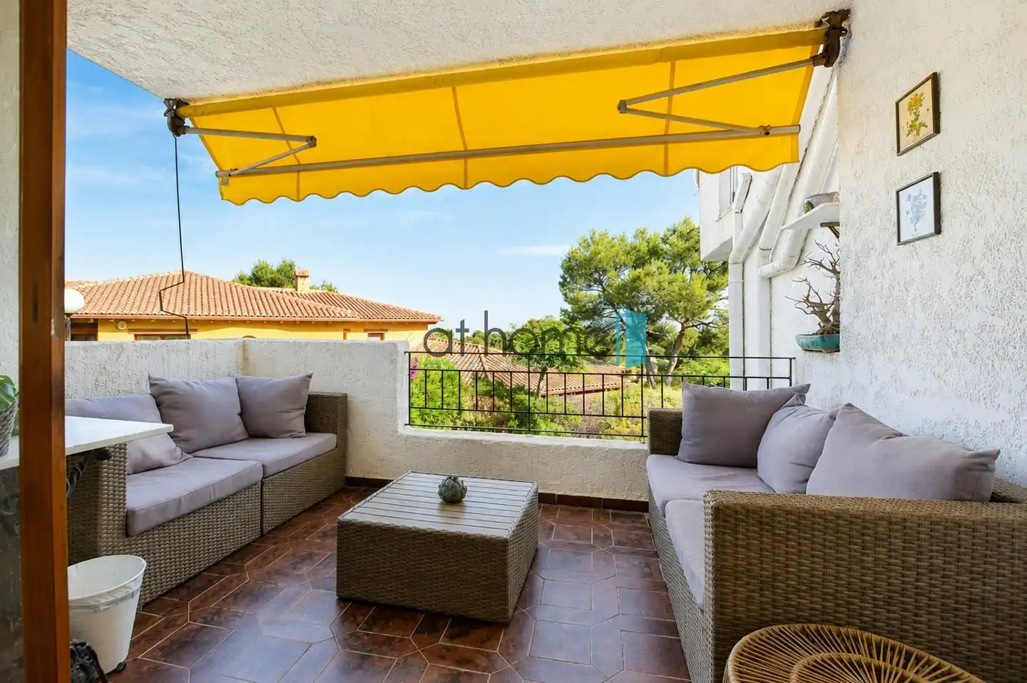 Terrasse von Einfamilien-Reihenhaus zur Miete in Sagunto / Sagunt mit Klimaanlage, Parkett und Terrasse