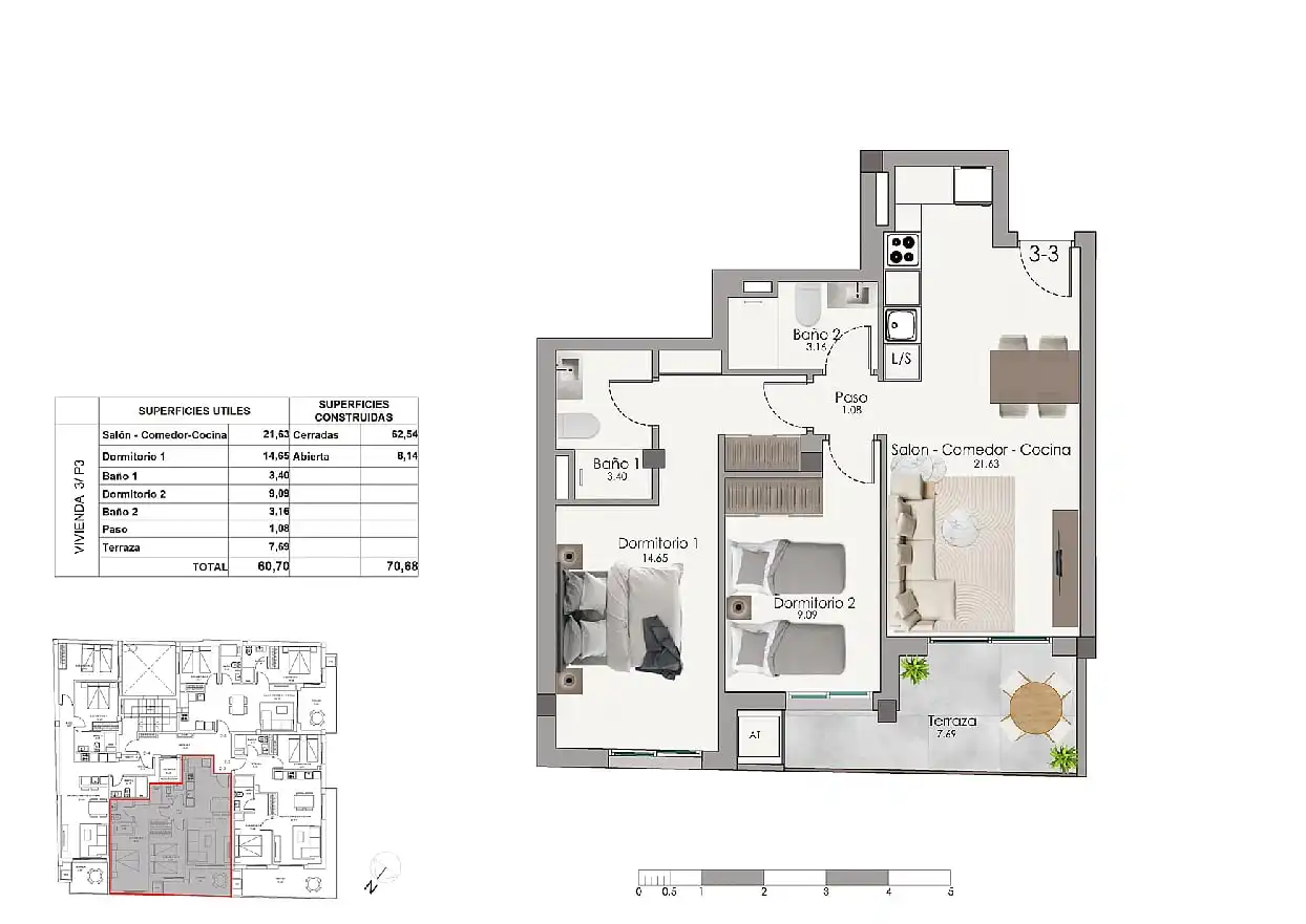 Apartament amb terrassa en venda a Santa Pola ciudad, imagen 21