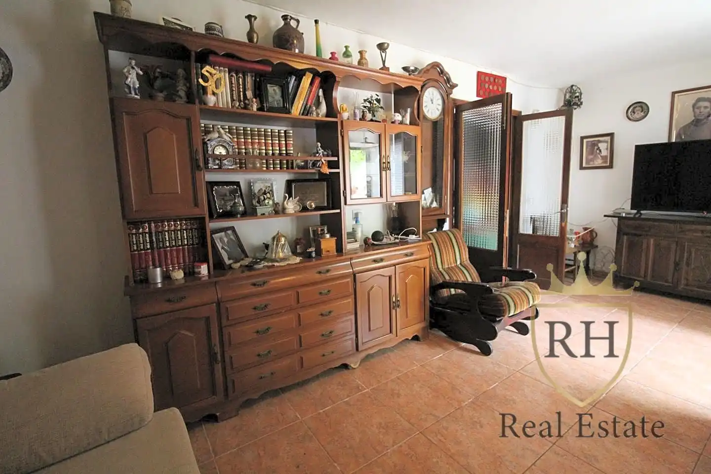 Sala d'estar de Casa o xalet en venda en Pollença amb Aire condicionat, Jardí privat i Terrassa