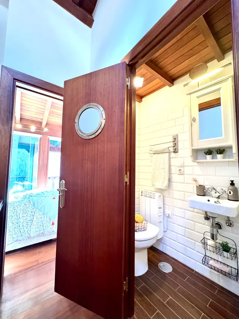 Baño de Casa adosada en venta en Villaviciosa con Calefacción, Parquet y Amueblado