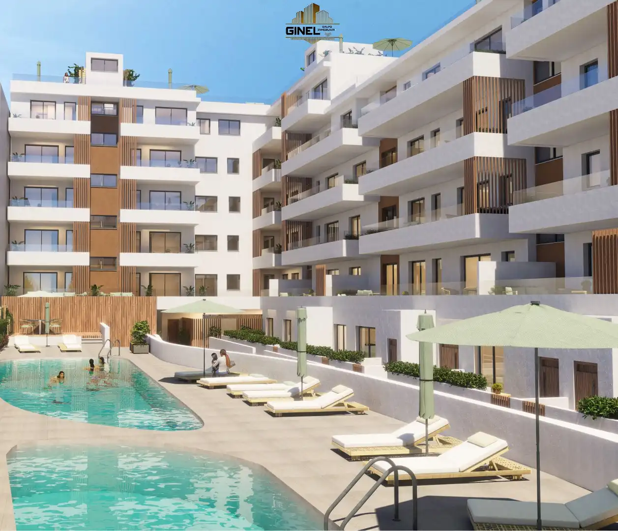 Vista exterior de Piso en venta en Roquetas de Mar con Aire acondicionado, Terraza y Trastero